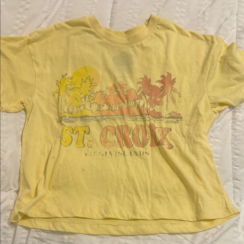 St. Croix Virgin Islands Kids Yellow T-Shirt